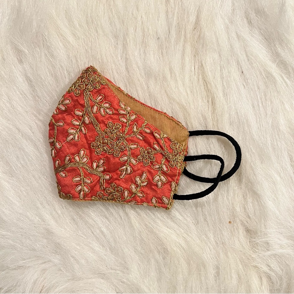 Embroidered Fabric Face Mask